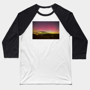 Aurora Borealis Northern Lights Over Barden Yorkshire Dales 2562 Baseball T-Shirt